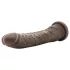 Dr. Skin 8,5 - levensechte dildo met zuignap (bruin, 20,5 cm)