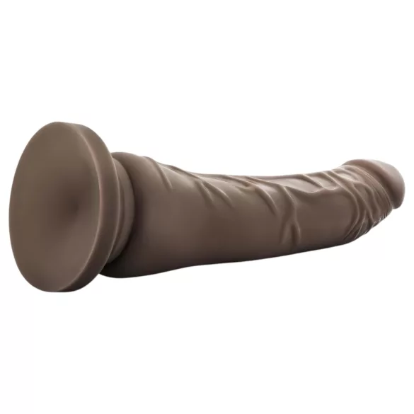 Dr. Skin 8,5 - levensechte dildo met zuignap (bruin, 20,5 cm)