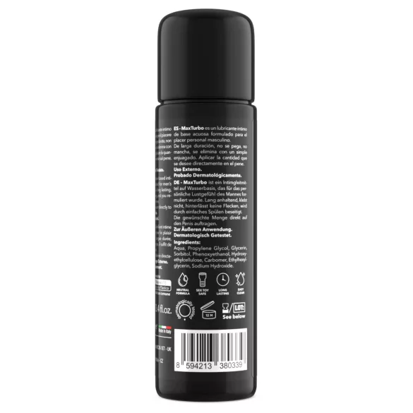 Intimateline MaxTurbo - glijmiddel op waterbasis voor mannen (100 ml)