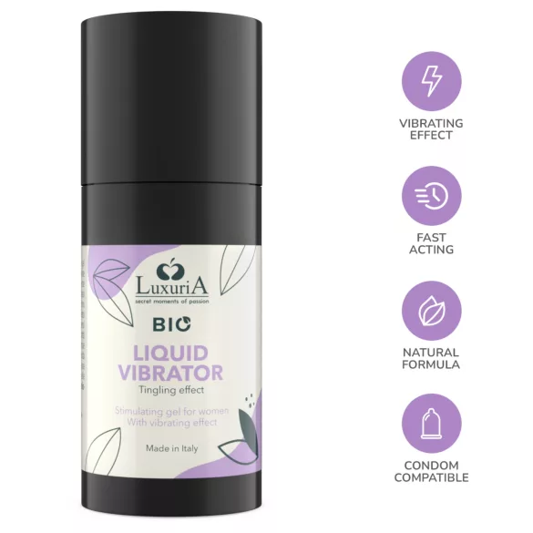Intimateline Luxuria BIO - vloeibare vibratorgel voor vrouwen (15 ml)