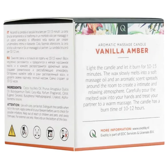 Exotiq - massagekaars - vanille amber geur - 60g