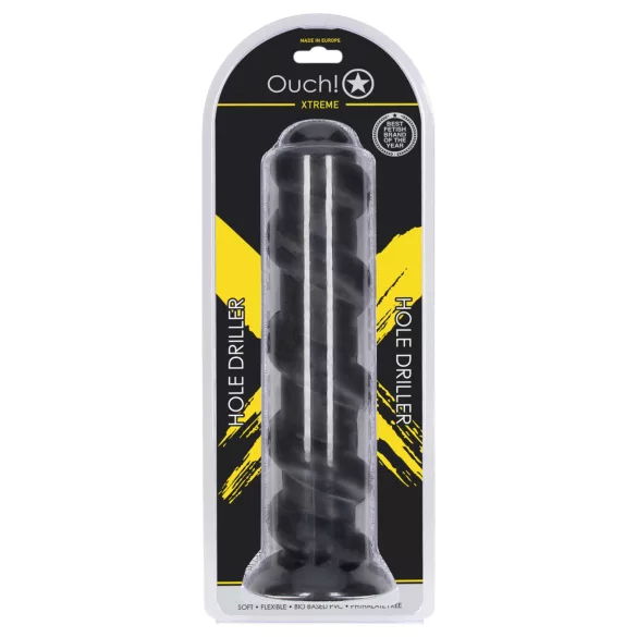 Ouch! Hole Driller - gigantische anaalplug (zwart) - 31,5 cm
