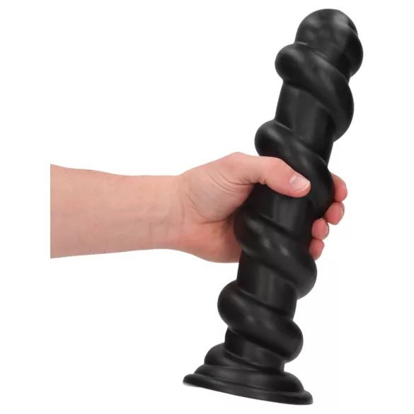 Ouch! Hole Driller - gigantische anaalplug (zwart) - 31,5 cm