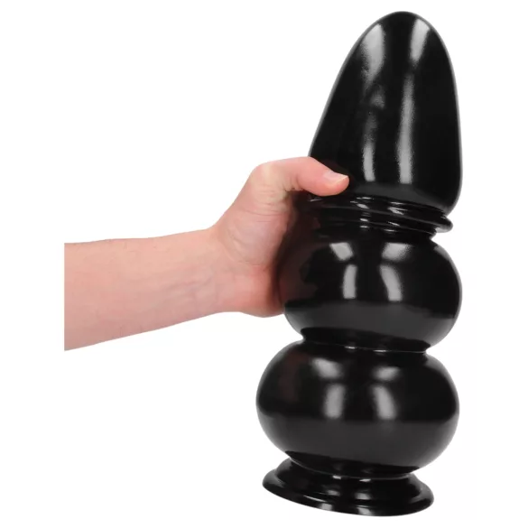 Ouch! Ultra Collosus - extra grote buttplug (zwart) - 33 cm