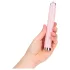 Loveline - rechte glazen vibrator (roze)