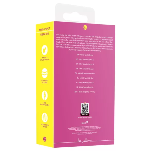 Loveline - mini G-punt vibrator (roze)