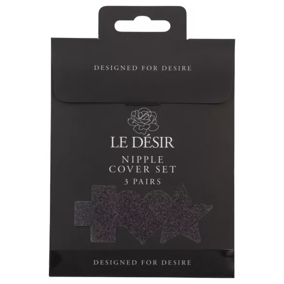 Le Désir - tepelstickerset - 3 paar (zwart)