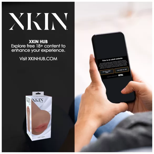 XKIN - kunstmond-masturbator - S (donker naturaalkleurig)