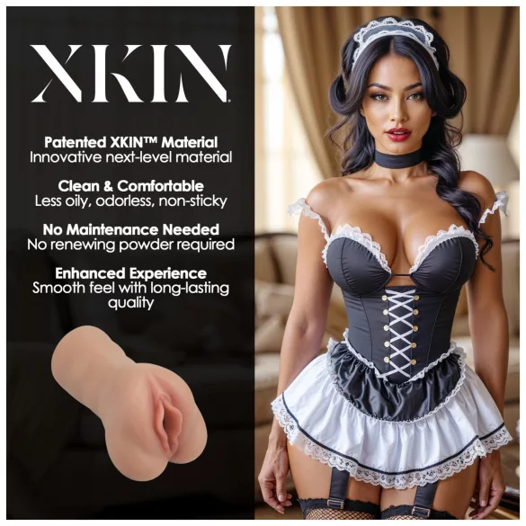 XKIN Maid Lacey - realistische kunstvagina‑masturbator (natuurlijk)