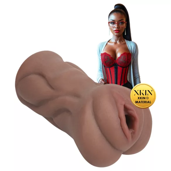 XKIN Librarian Paige - levensechte kunstvagina‑masturbator (natuurkleur)
