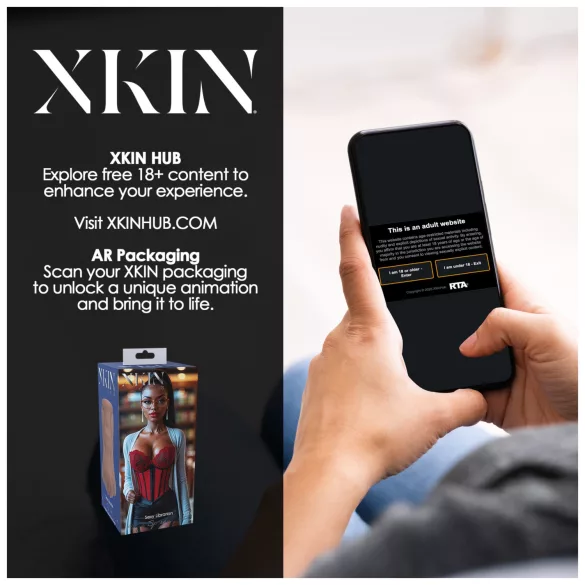 XKIN Librarian Paige - levensechte kunstvagina‑masturbator (natuurkleur)