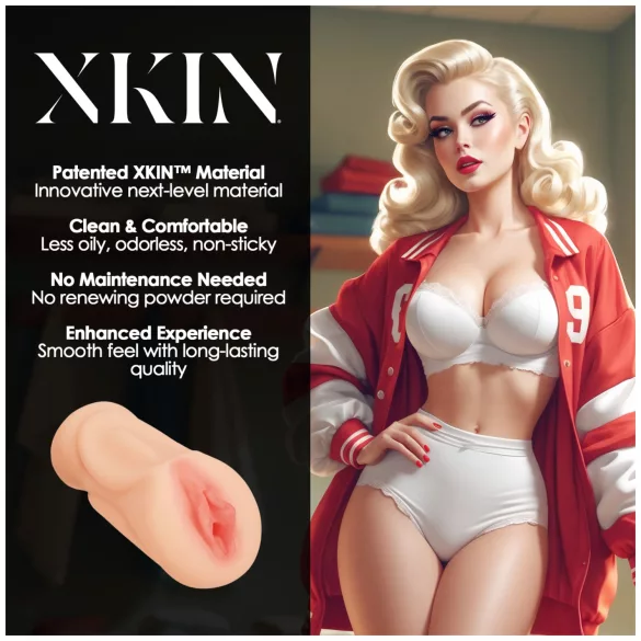 XKIN Lexi Lockerload - levensechte kunstvagina‑masturbator (naturel)