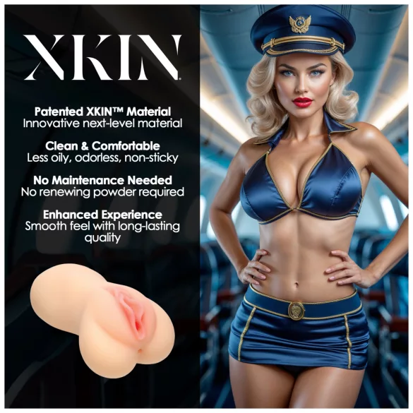 XKIN Lexi Cockpit - levensechte kunstvagina‑masturbator (natuurlijk)