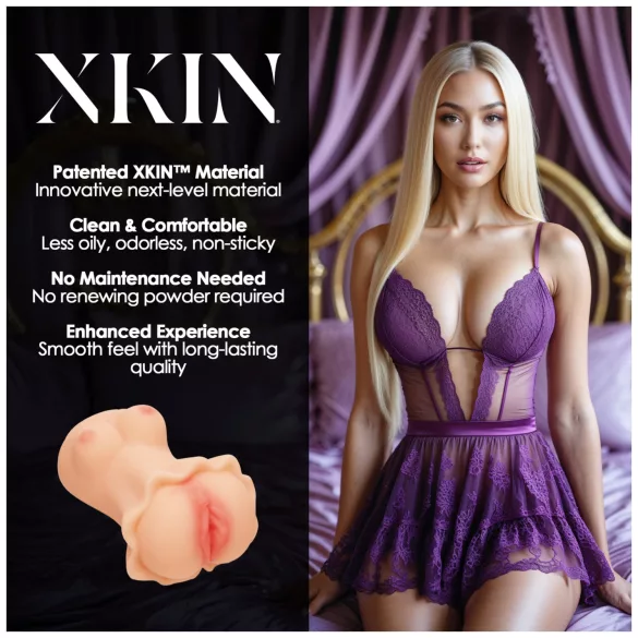 XKIN Enchantment Elise - levensechte kunstvagina‑masturbator (naturel)