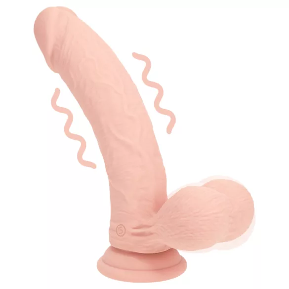 RealRock - realistische vibrator met dubbele dichtheid (huidskleur) - 15 cm