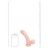 RealRock - realistische vibrator met dubbele dichtheid (huidskleur) - 15 cm