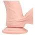 RealRock - realistische vibrator met dubbele dichtheid (huidskleur) - 15 cm