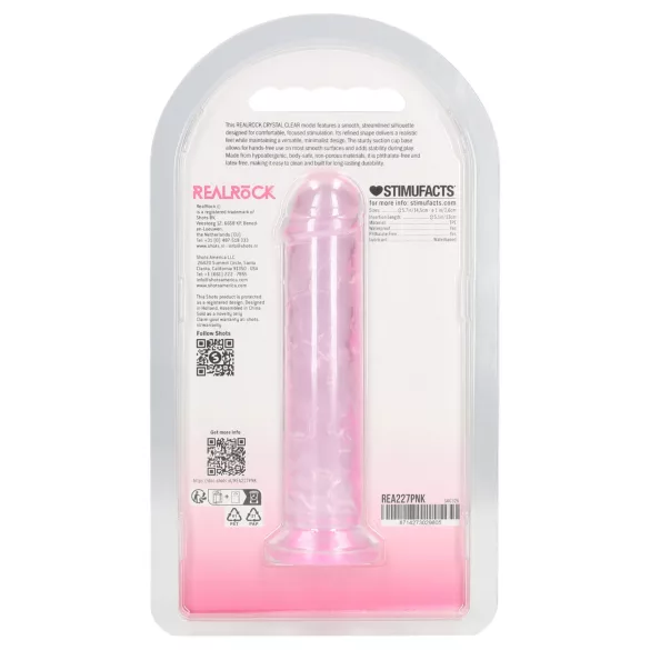 RealRock - realistische dildo met zuignap (roze) - 12,7 cm