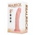 REALROCK - zuignap vibrator - natuurlijk (20,5 cm)