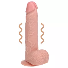   RealRock - dildo met zuignap en vibrator - realistisch - huidkleur - 18cm