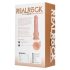 REALROCK - zuignap vibrator - natuur (18cm)