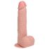 REALROCK - zuignap vibrator - natuur (18cm)