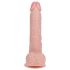 REALROCK - zuignap vibrator - natuur (18cm)