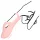 Loveline - vinger vibrator met ribbels - siliconen - roze