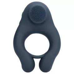   Loveline - vibrerende penisring met clitorisstimulator - siliconen - grijs