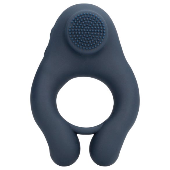 Loveline - vibrerende penisring met clitorisstimulator (grijs)