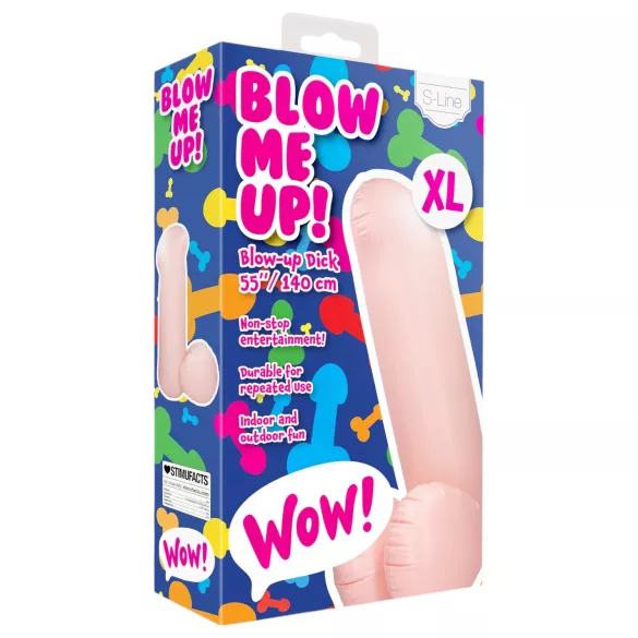 S-Line - Blow Me Up - opblaasbare piemelballon (140 cm)