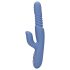 Loveline - verwarmende stoot vibrator - siliconen - blauw