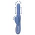 Loveline - verwarmende stoot vibrator - siliconen - blauw