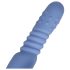 Loveline - verwarmende stoot vibrator - siliconen - blauw