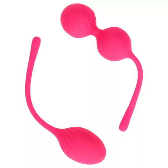 Loveline - kegel ballen set - verzwaard - 2-delig - roze