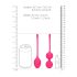 Loveline - verzwaarde Kegelbal set - 2-delig (roze)