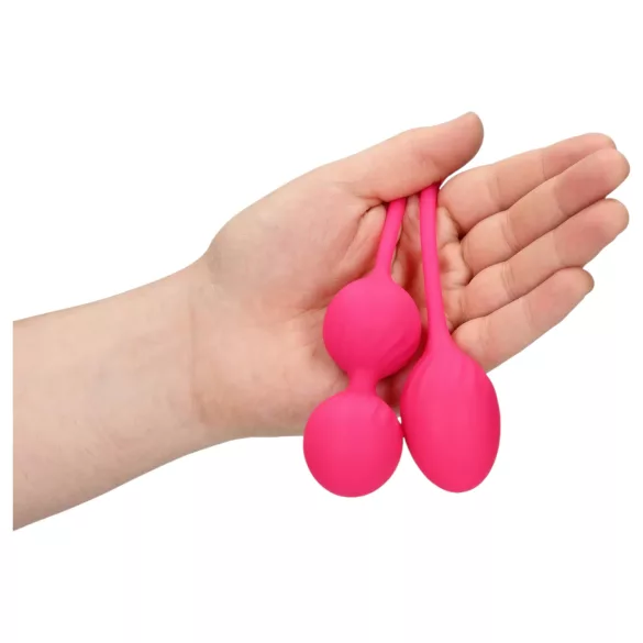 Loveline - kegel ballen set - verzwaard - 2-delig - roze