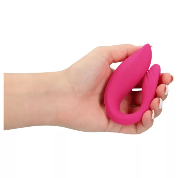 Loveline - oplaadbare koppel vibrator - afstandsbediening - silicone - roze