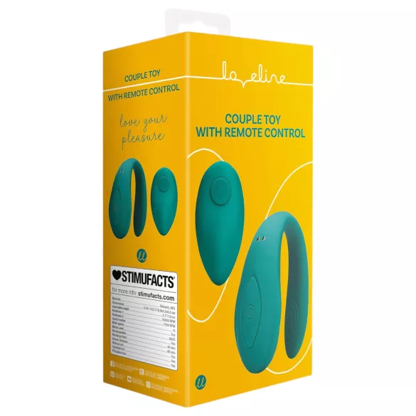Loveline - op afstand bedienbare paar vibrator - oplaadbaar - waterdicht - groen
