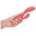 Loveline - herlaadbare, waterdichte vibrator met clitorisstimulatie (roze)