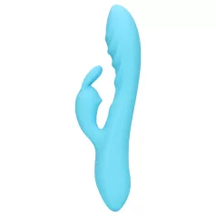   Loveline - vibrator met clitorisstimulator konijn - waterdicht - blauw