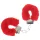 Ouch! - pluche handboeien - rood