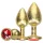 Ouch! - buttplug set - goudkleurig