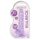 REALROCK - transparante levensechte dildo - paars (17 cm)