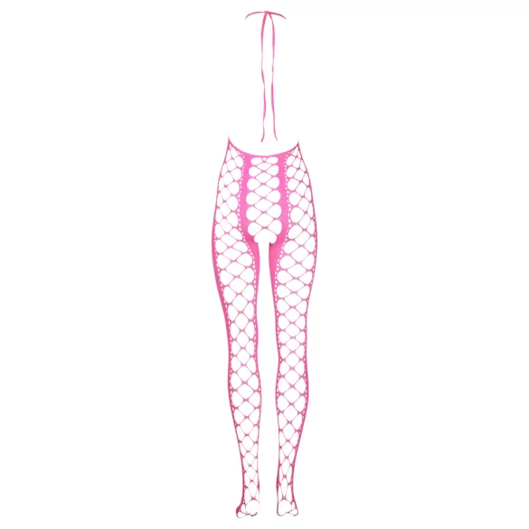 Ouch! - Open catsuit - fluorescerend roze