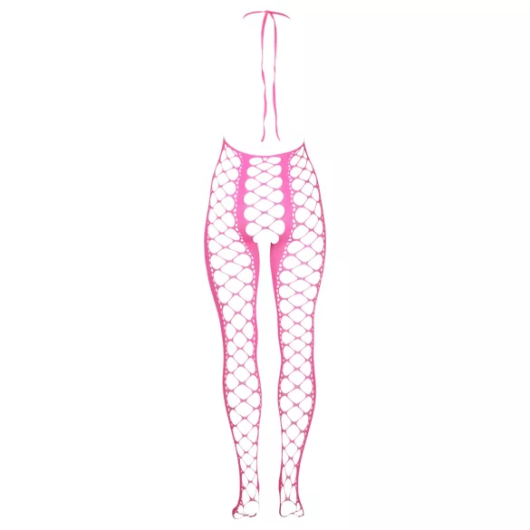 Ouch! - Open catsuit - fluorescerend roze