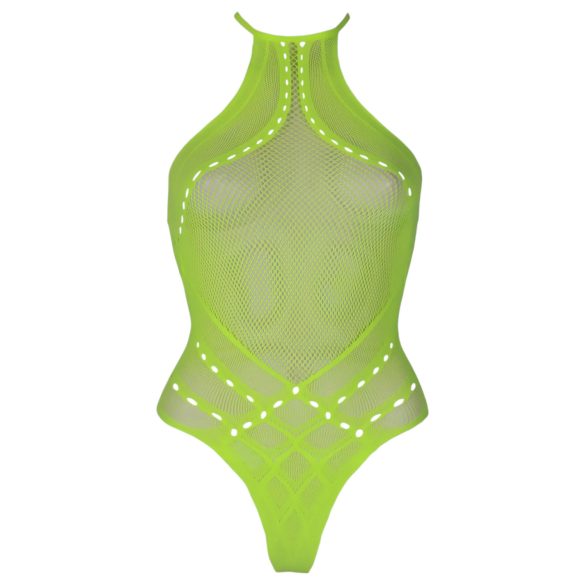 Ouch! - body met bandjes - fosforescerend - neon groen