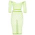 Ouch! - neon minirok en top - fosforescerend - groen