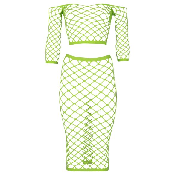 Ouch! - neon minirok en top - fosforescerend - groen