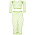 Ouch! - neon minirok en top - fosforescerend - groen